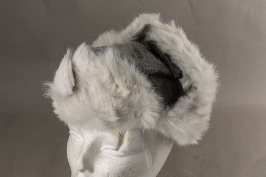 WW2 Tysk Heer Vinter Pelshue. Godt stemplet. Original.