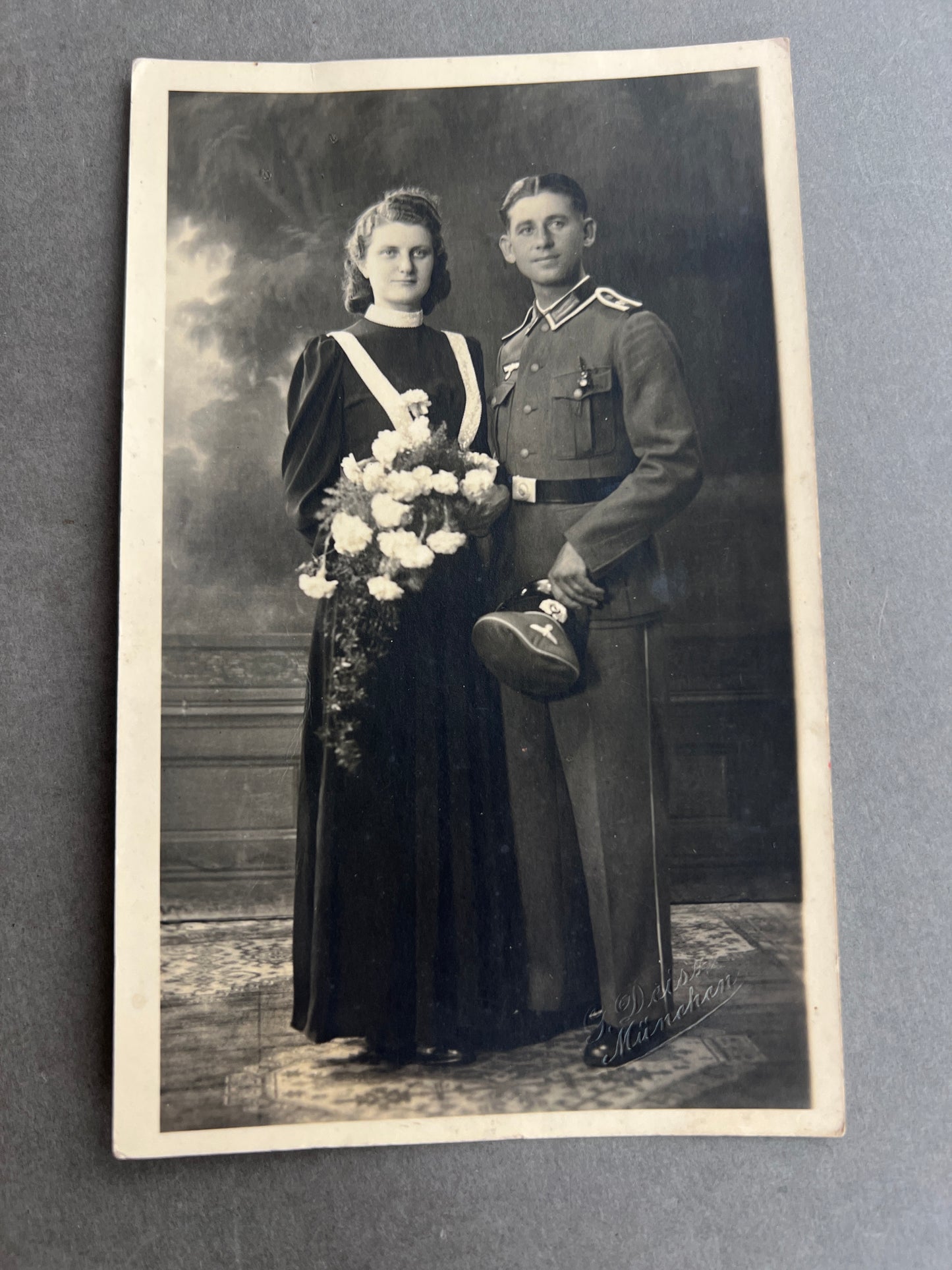 WW2 Tysk Wehrmacht Foto-Postkort. Original.