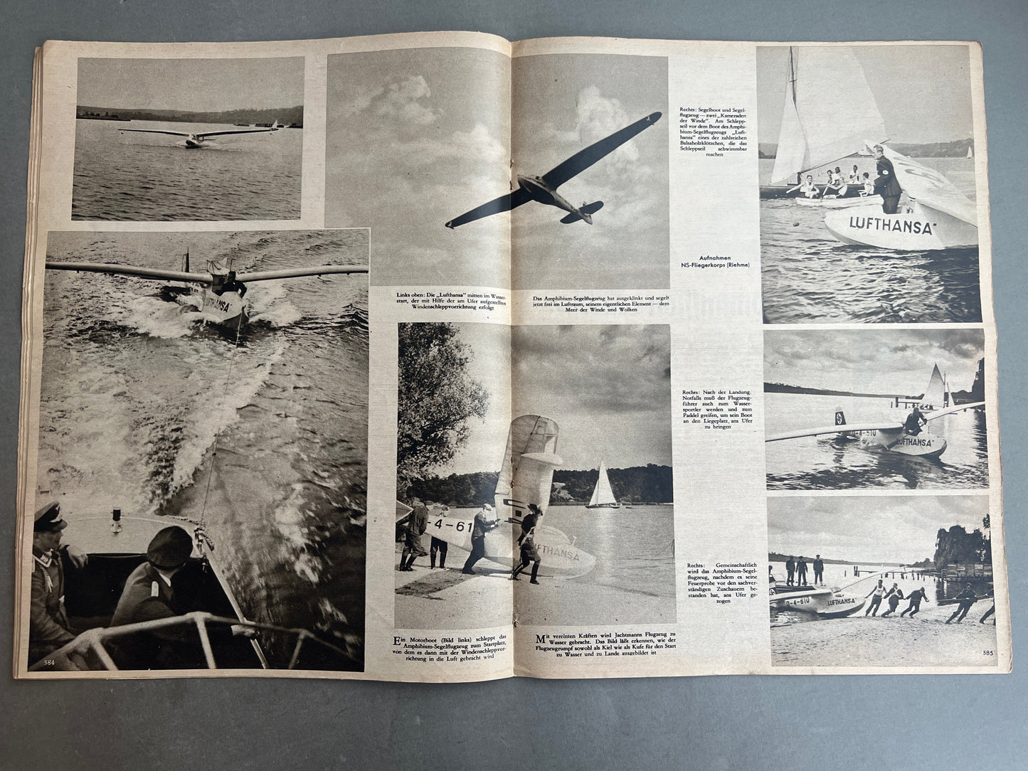 WW2 Tysk Luftwaffe "Der Adler" Blad. Original.