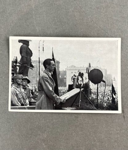 WW2 Tysk "Cigaretten Album" Billede. Godt Goebbels/SA motiv. Original.