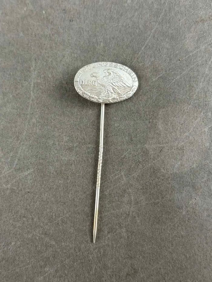 WW2 Tysk DLRG Medlemspin i sølv. Original.