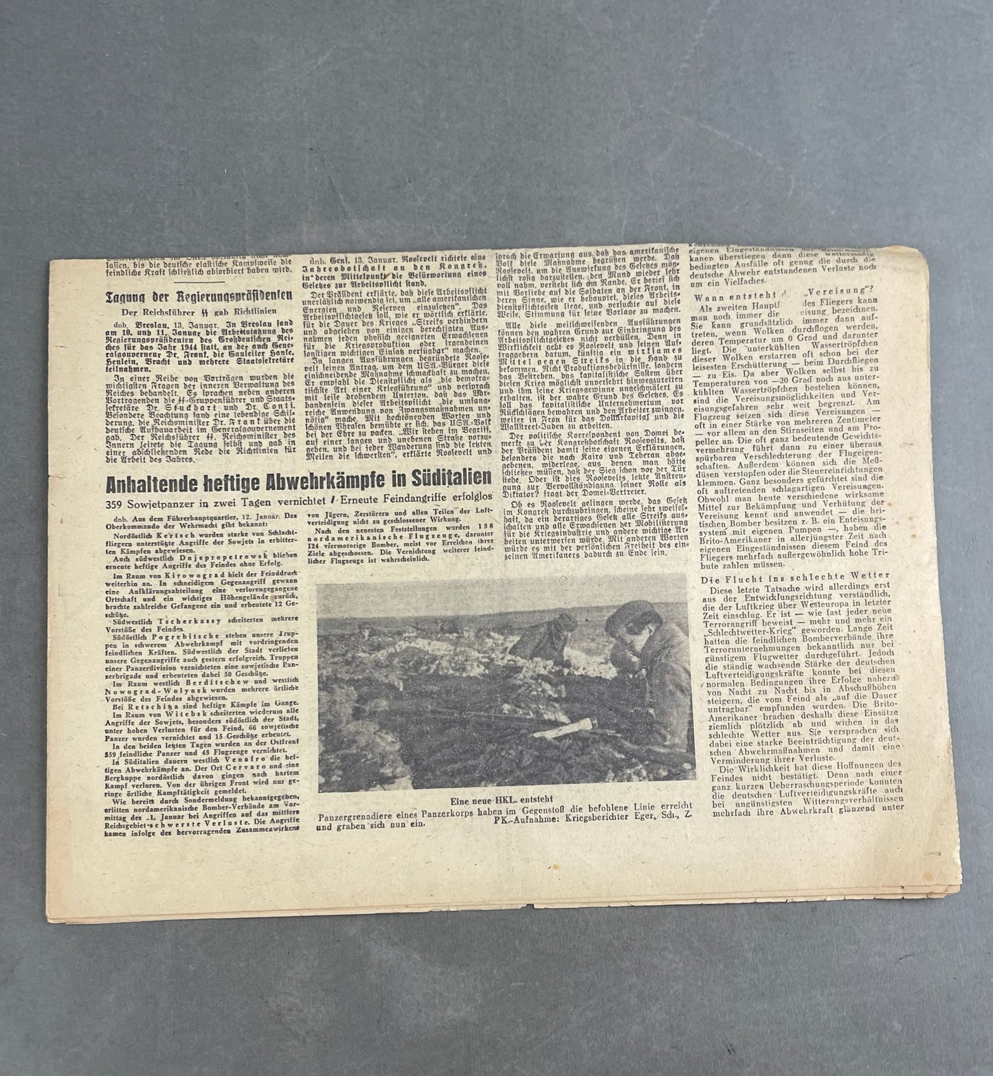 WW2 Tysk NSDAP Avis. Original.