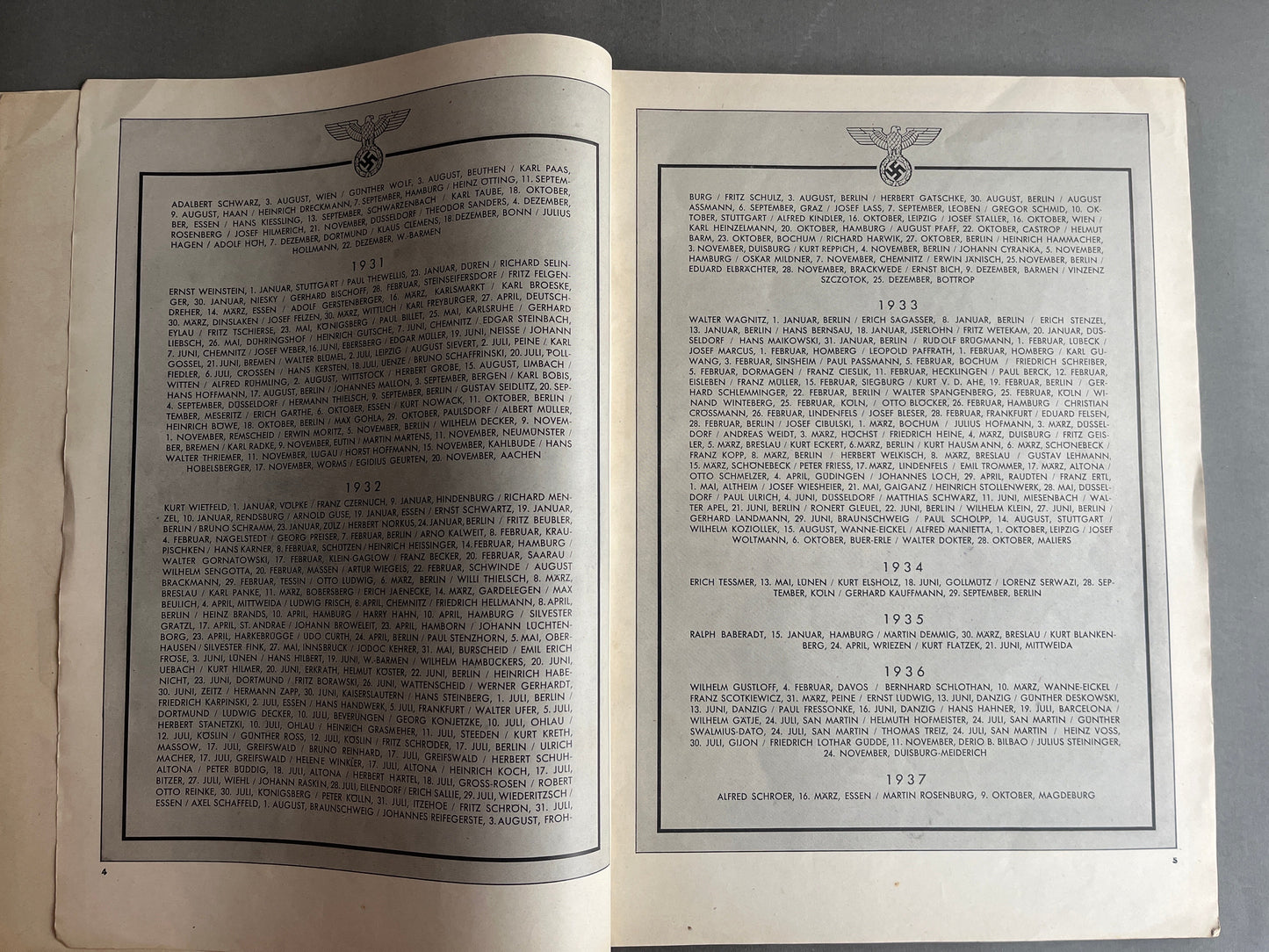 WW2 Tysk SA Blad. Stor A3 størrelse og 127 sider. Sjælden. Mange gode billeder. Original