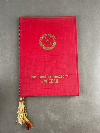Østtysk DDR Urkunde/Medalje Lot. Original.