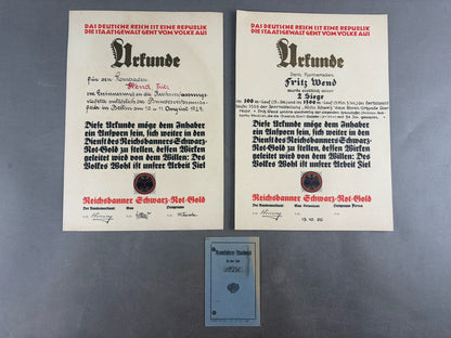 WW1/WW2 Tysk Lot fra samme mand. Original.