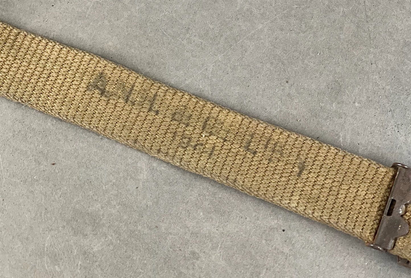 WW1/WW2 Amerikansk Webbing bælte. Original.
