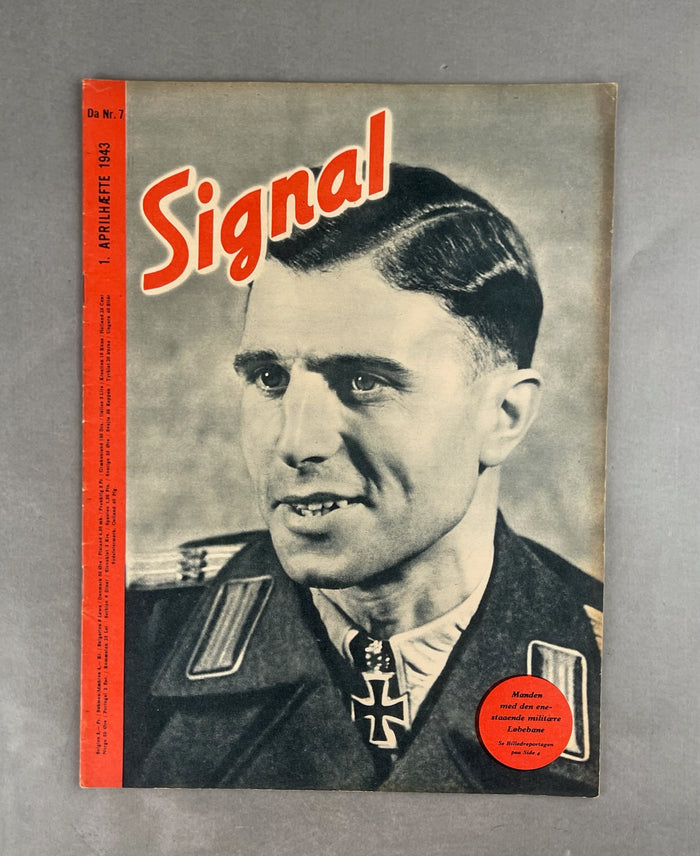 WW2 Tysk Signal Blad. Original.