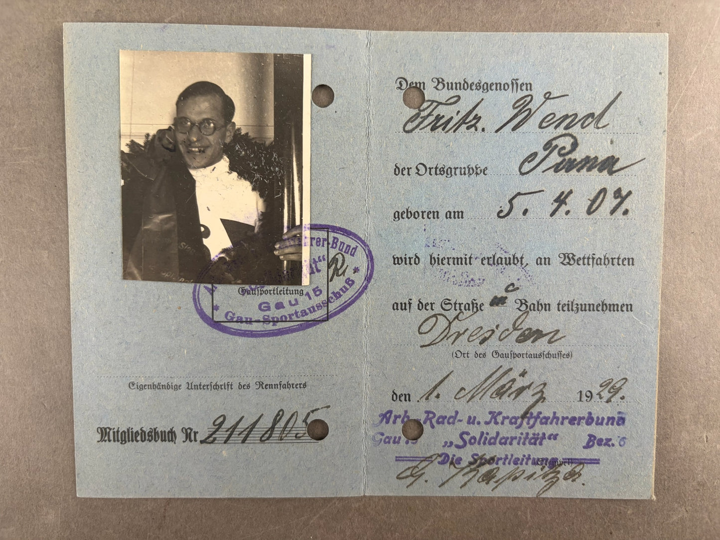 WW1/WW2 Tysk Lot fra samme mand. Original.