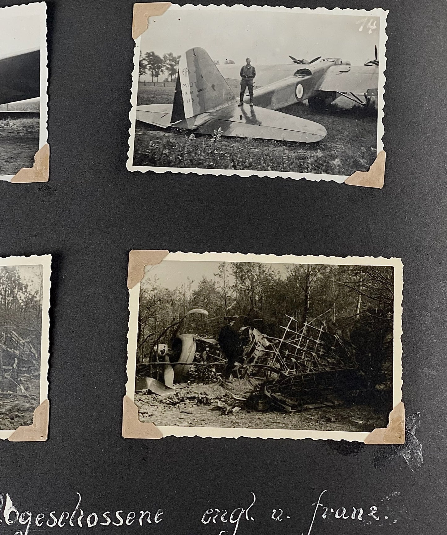 WW2 Tysk Wehrmacht Fotoalbum 1940'erne. MANGE(!) gode billeder fra felttoget i Frankrig. Original.