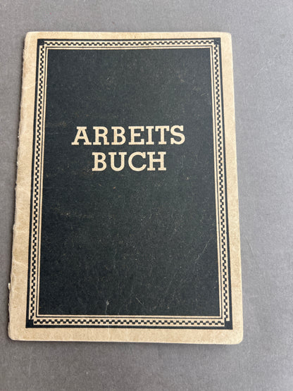Østtysk DDR Arbeitsbuch. Original.