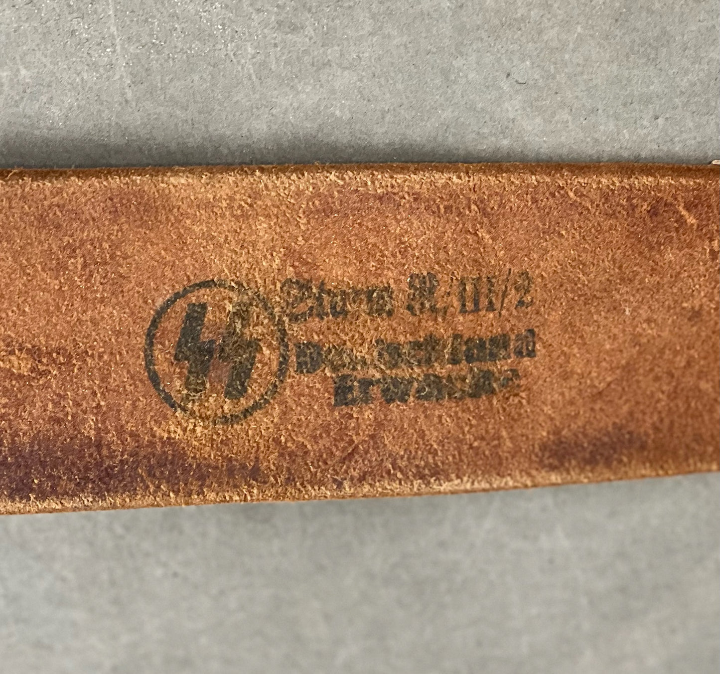 WW2 Tysk Allgemeine-SS Fanebærer bælte til fanen. Efterkrigs.