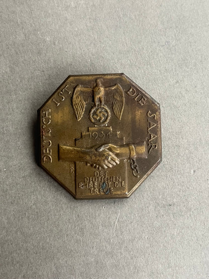 WW2 Tysk NSDAP Tinnie. Original.