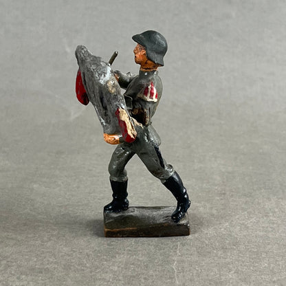 WW2 Tysk Lineol Legetøjssoldat. Original.