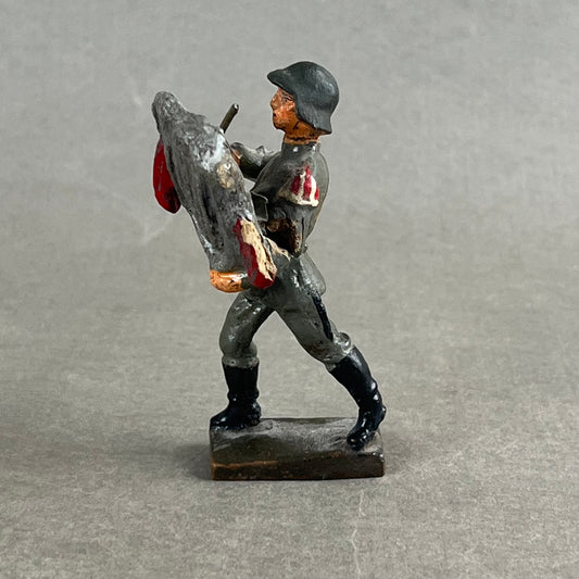 WW2 Tysk Lineol Legetøjssoldat. Original.