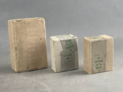 WW2 Engelske Ammunitionsæsker. Formentlig nedkastet, da fundet i Danmark. Original.