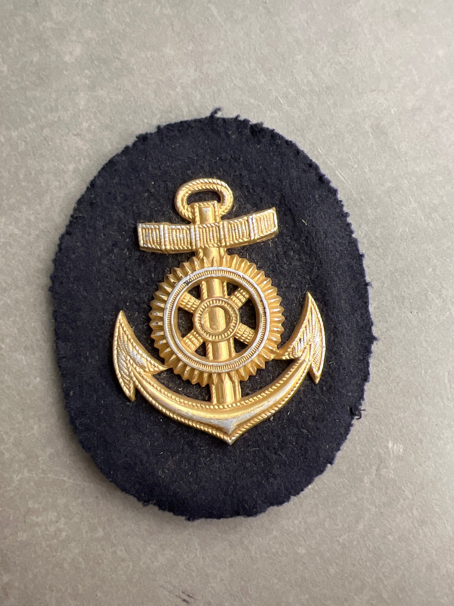 WW2 Tysk Kriegsmarine Specialist Ærmemærke. I metal. Original.