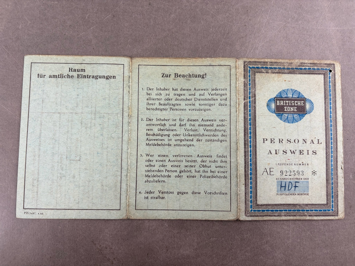 WW2 og Efterkrigs Tysk Blandet Lot. Original.