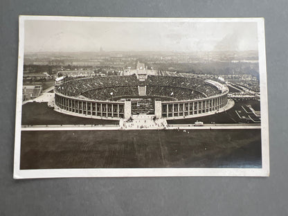 WW2 Tysk Postkort fra Olympiaden 1938. Godt stemplet. Original.