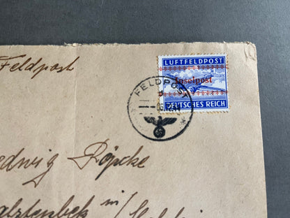WW2 Tysk "Luftfeldpost" Kuvert. Original.