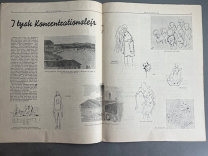 WW2 Dansk "Frit Danmark" fra 12. oktober 1945. Original.