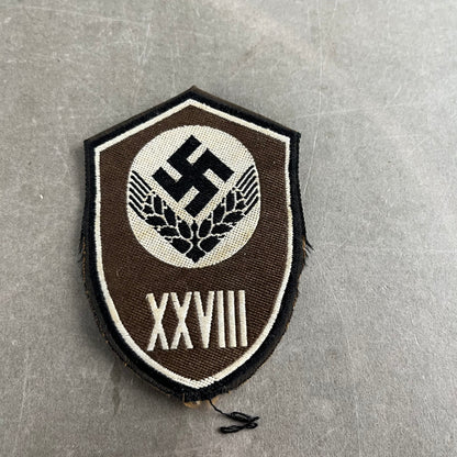 WW2 Tysk RADwJ (Reichsarbeitsdienst der weiblichen Jugend) ærmeskjold. En af de bedre. Original.