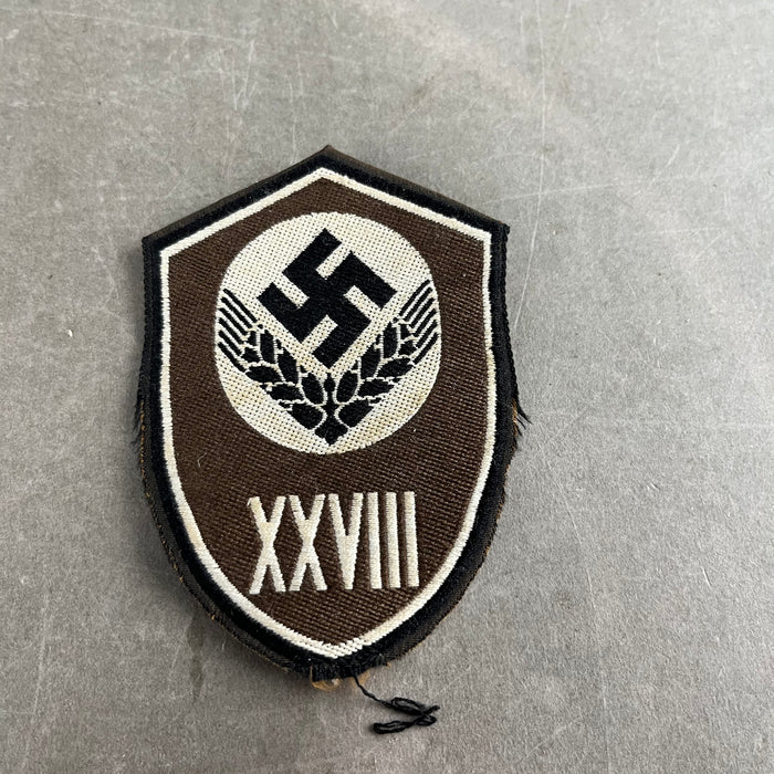 WW2 Tysk RADwJ (Reichsarbeitsdienst der weiblichen Jugend) ærmeskjold. En af de bedre. Original.