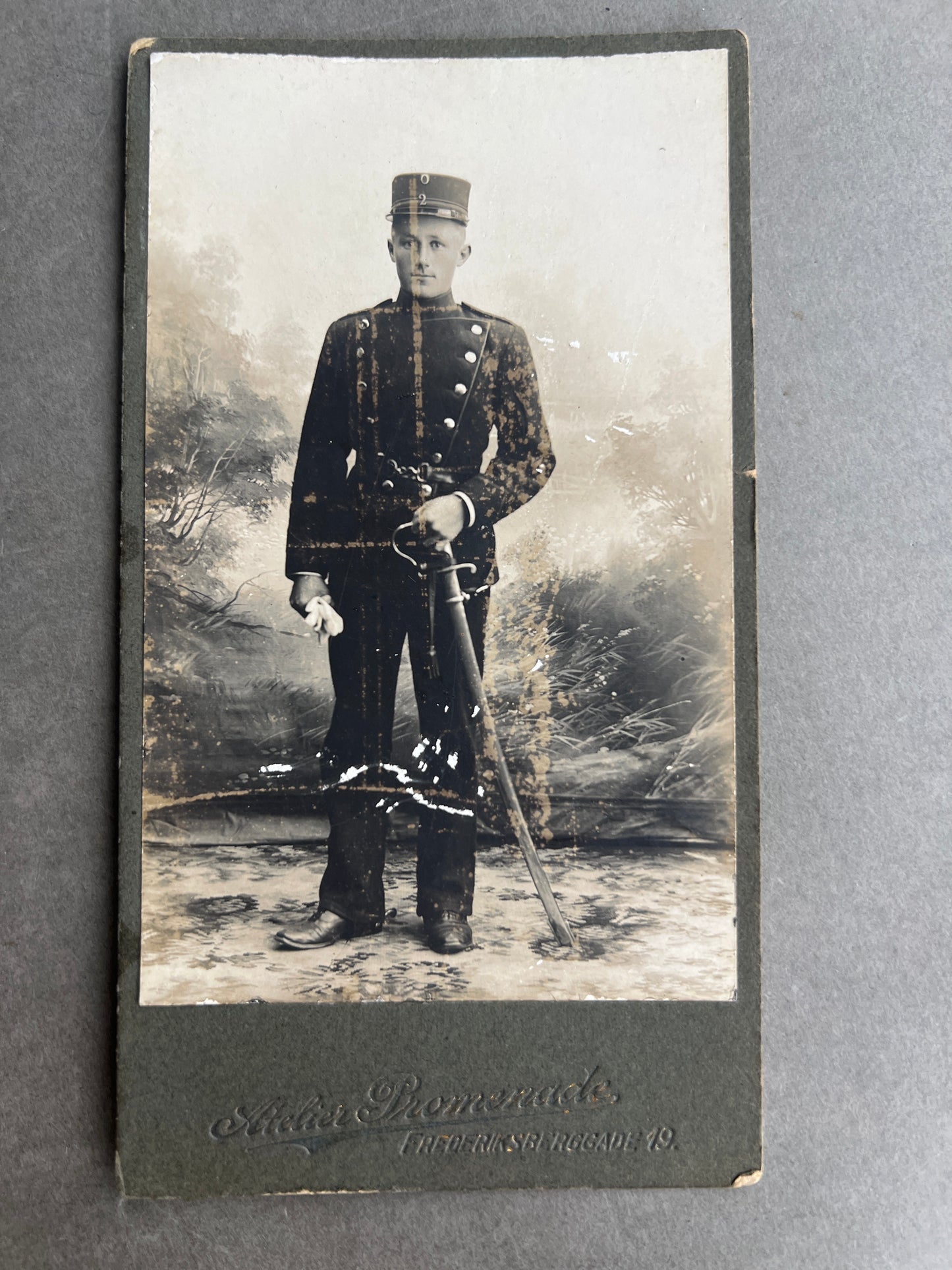 Ældre Dansk Militærfoto. Original.