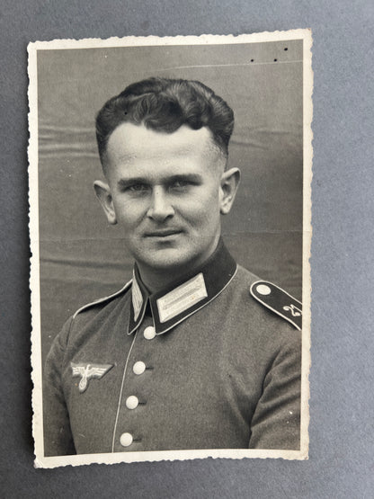 WW2 Tysk Wehrmacht Foto-Postkort. Original.