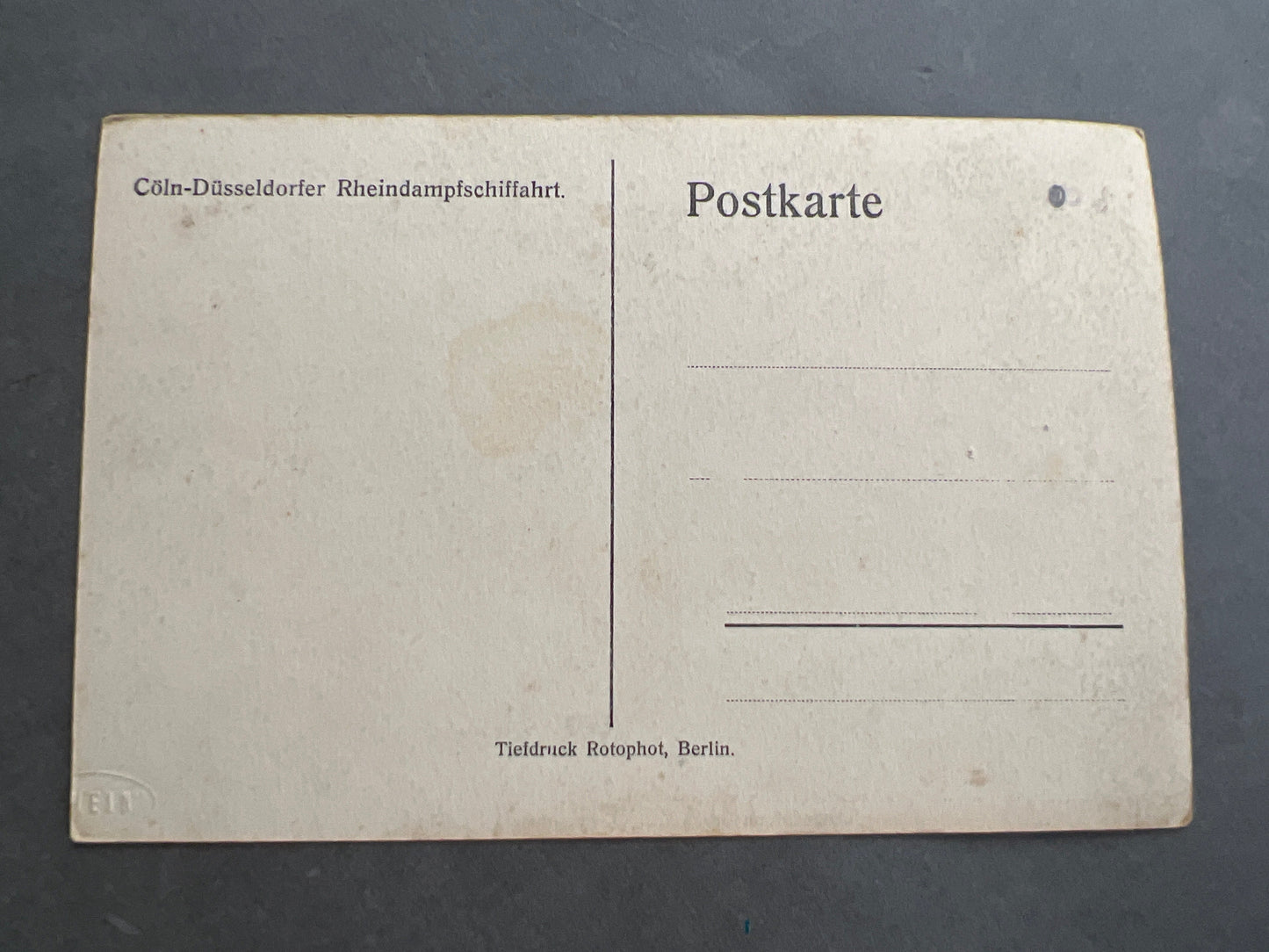 WW1 Tysk Postkort. Original.
