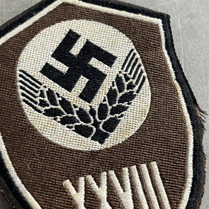 WW2 Tysk RADwJ (Reichsarbeitsdienst der weiblichen Jugend) ærmeskjold. En af de bedre. Original.