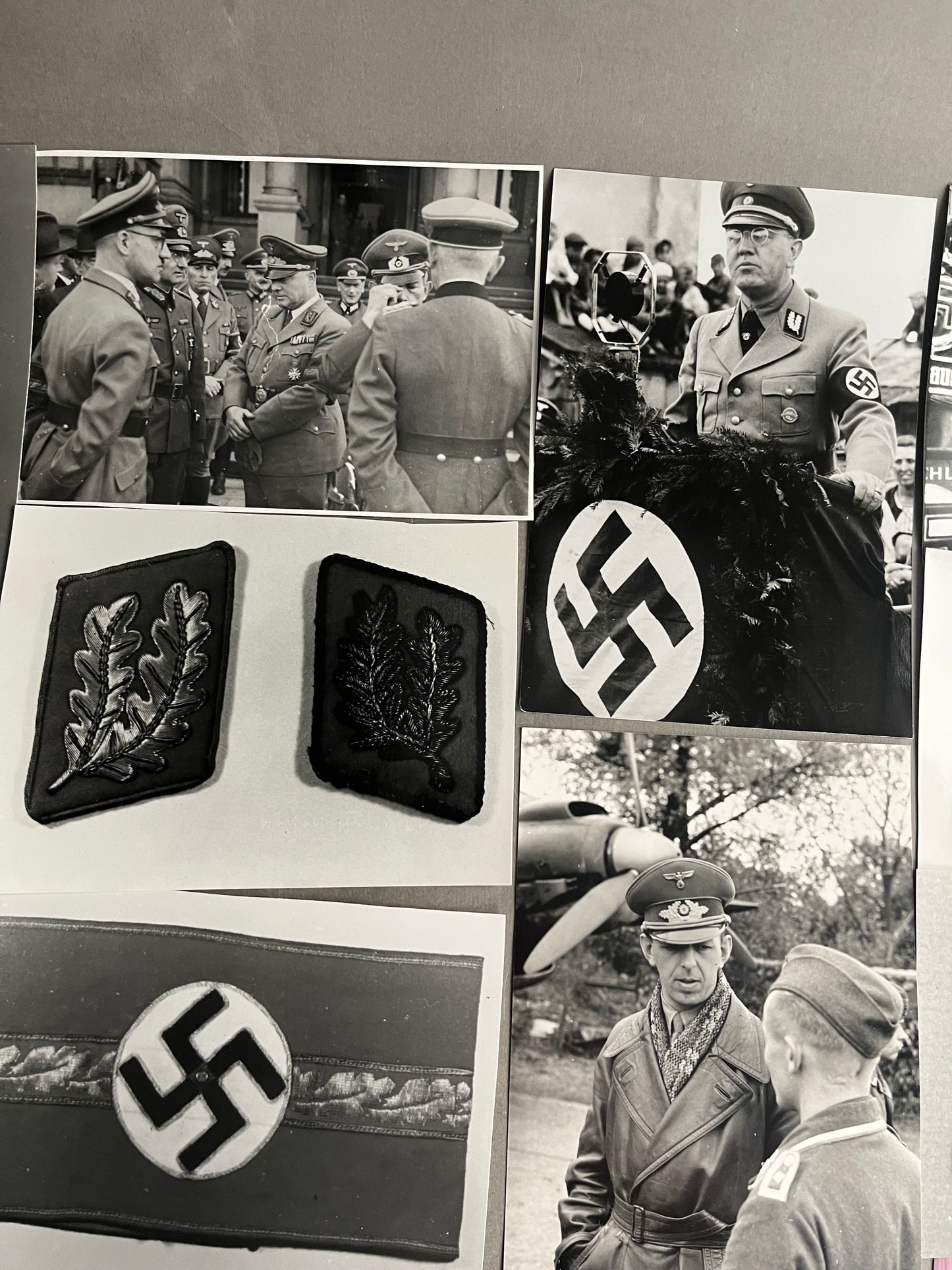 WW2 Tysk Blandet Lot af Genoptryk og nyere fotografier.