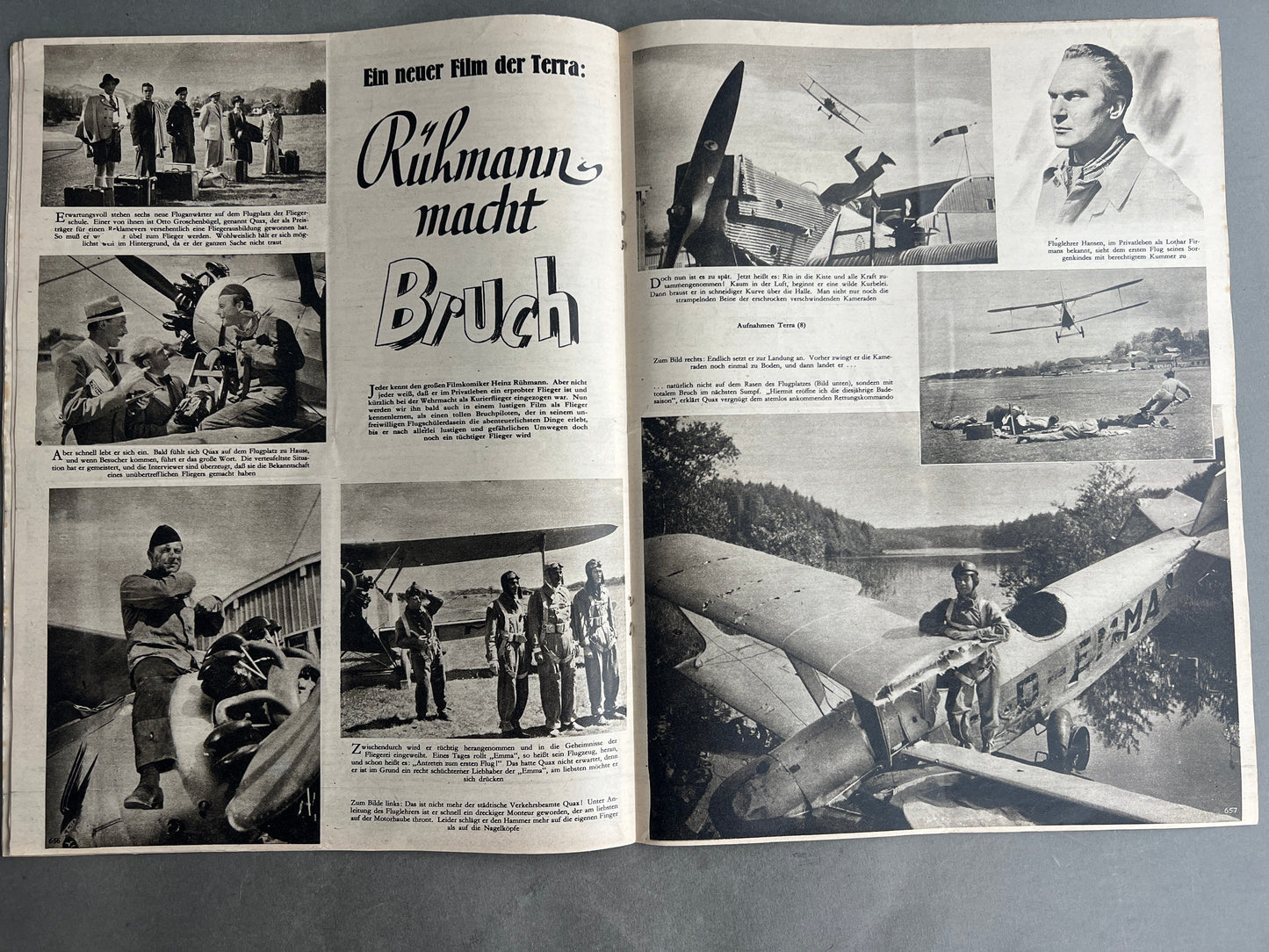 WW2 Tysk Luftwaffe "Der Adler" Blad. Original.