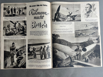 WW2 Tysk Luftwaffe "Der Adler" Blad. Original.