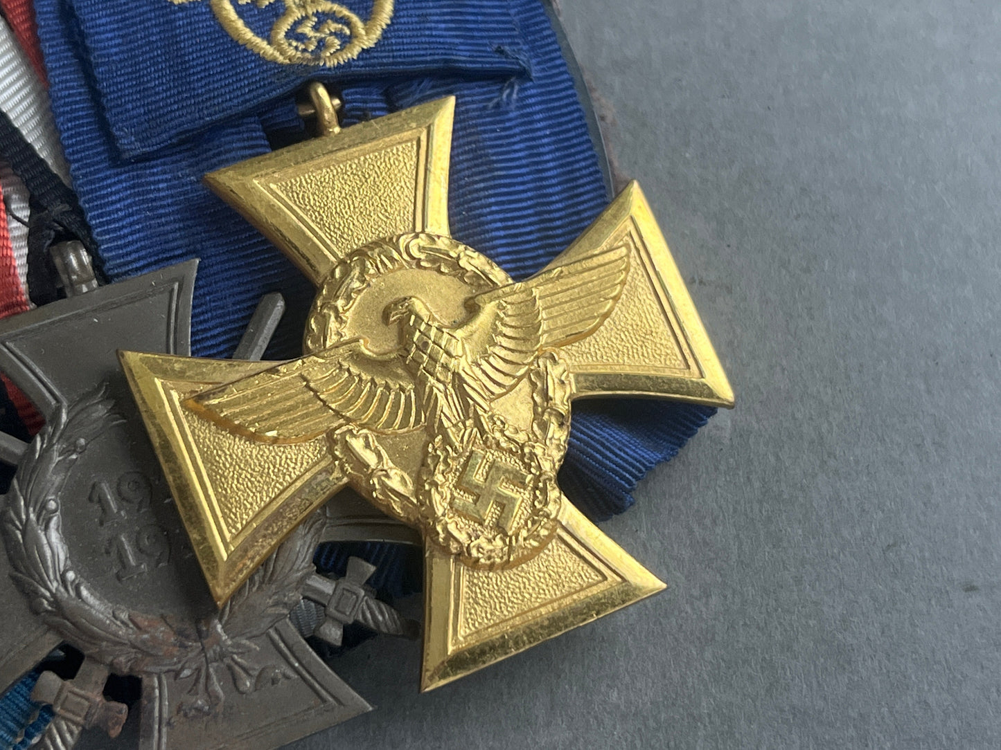WW2 Tysk Polizei Medalje Spange. Sjælden. Original.