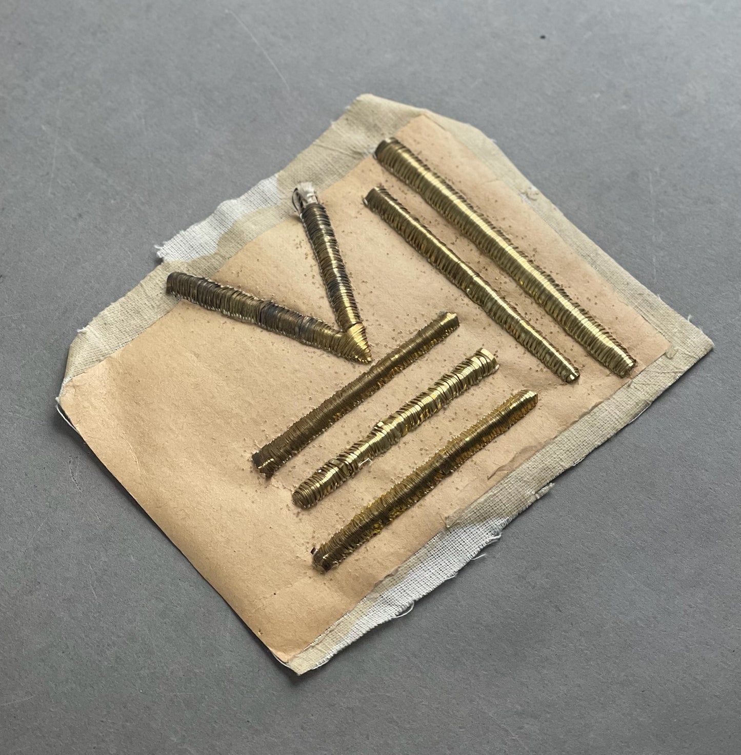 WW1/WW2 Tysk Ufærdigt broderet insignia. Original.