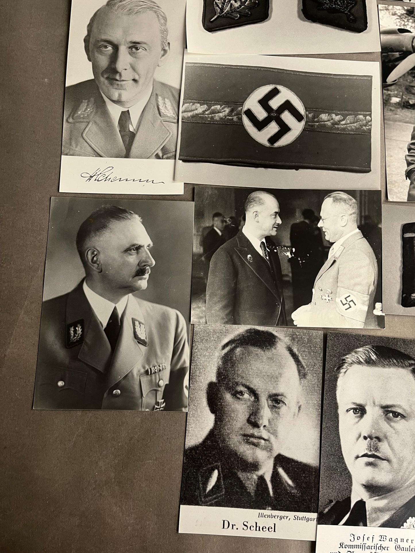 WW2 Tysk Blandet Lot af Genoptryk og nyere fotografier.