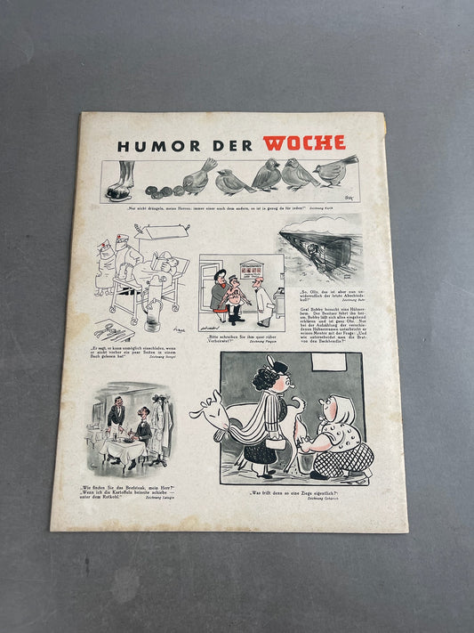 WW2 Tysk "Die Woche" Blad. Original.