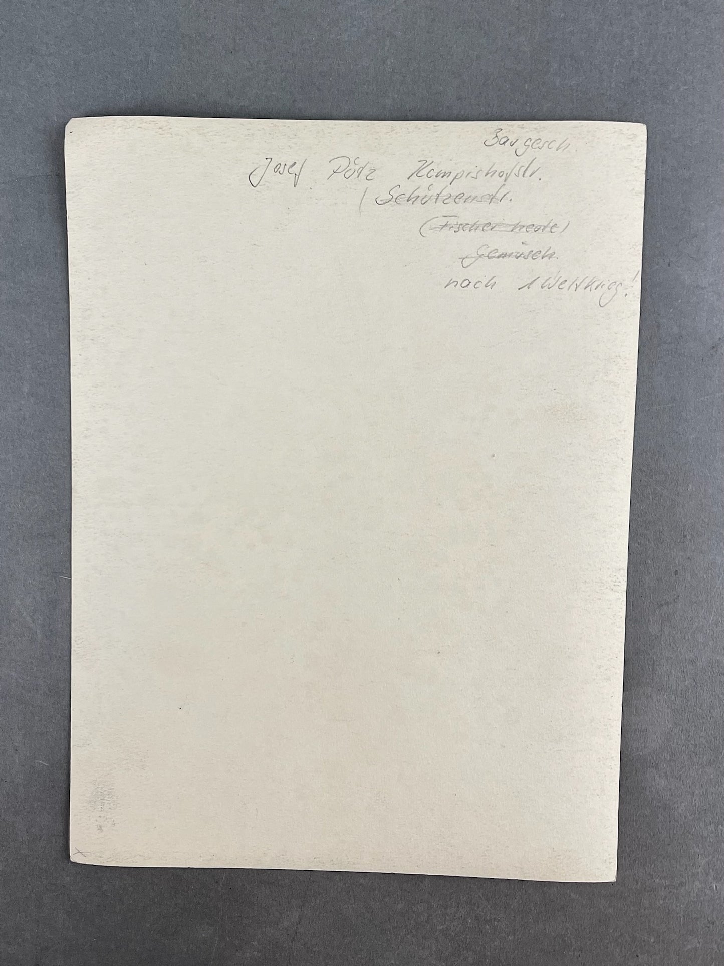 WW2 Tysk NSDAP Studiefoto. Med NSDAP Mærke på reversen. A5 størrelse. Original.