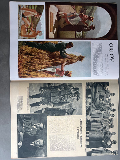 WW2 Tysk/Dansk Signal Blad. Original.