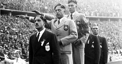 WW2 Tysk Olympiade 1936 Deltager Brystmærke. Sjælden! Original.