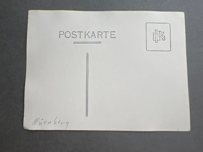 WW2 Tysk Postkort. Allgemeine SS motiv fra Nürnberg. Original.