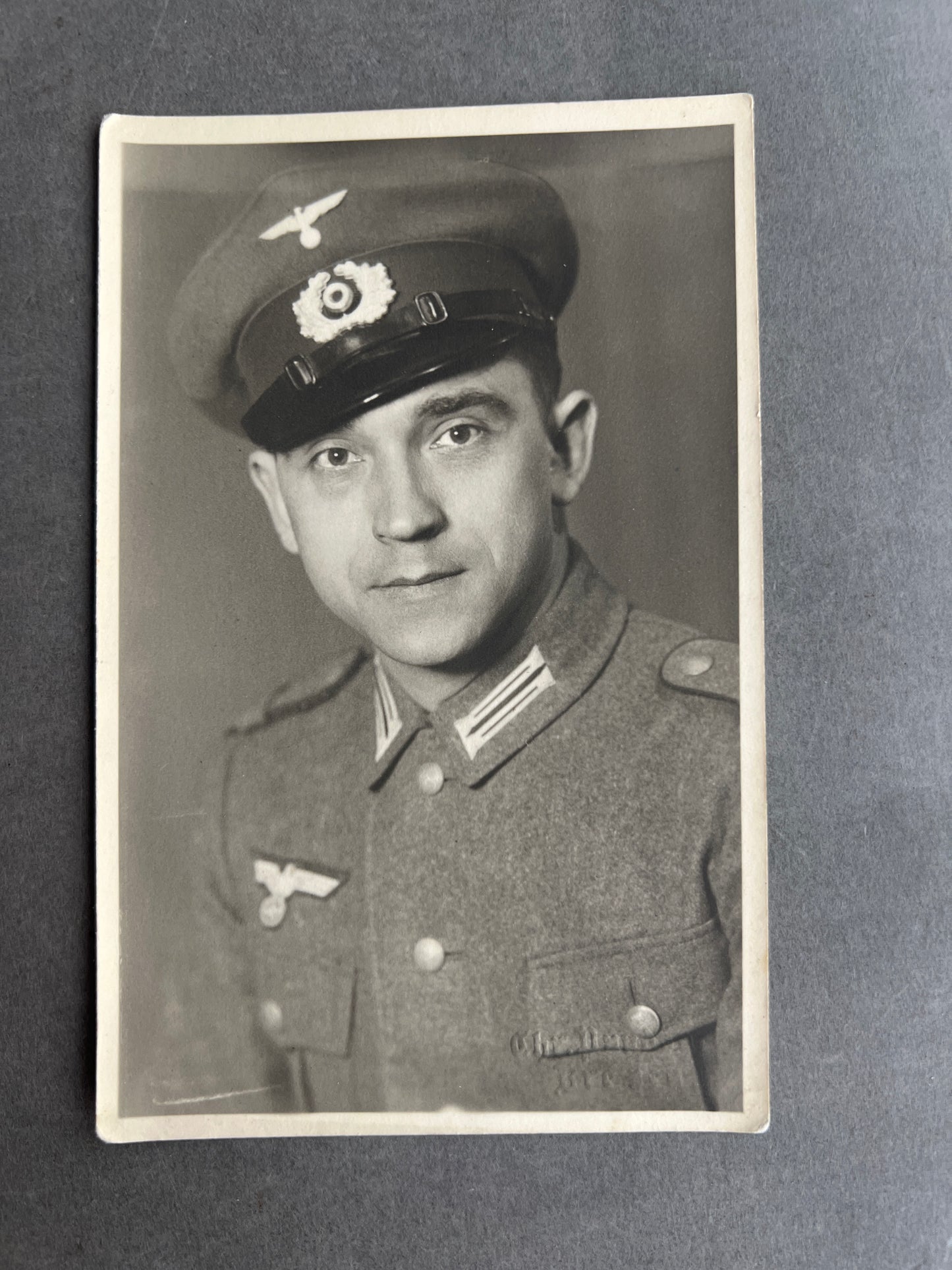 WW2 Tysk Wehrmacht Foto-Postkort. Original.