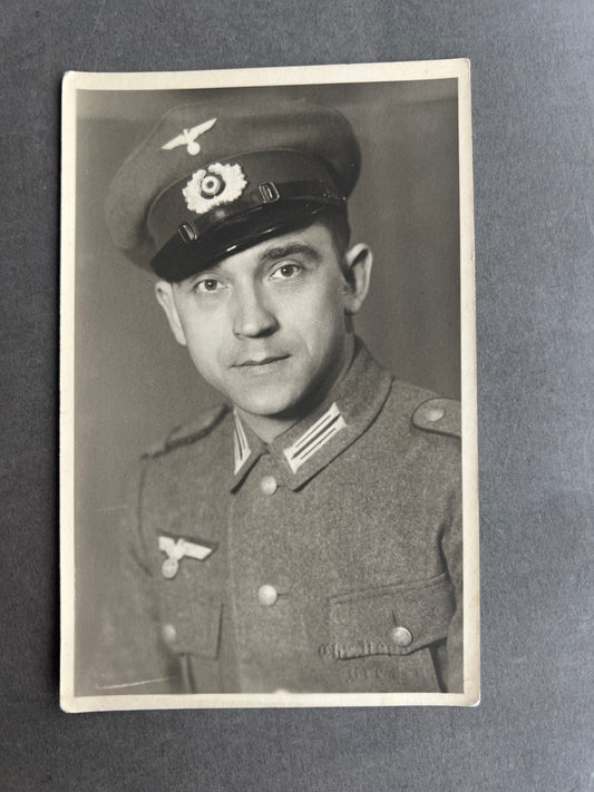 WW2 Tysk Wehrmacht Foto-Postkort. Original.