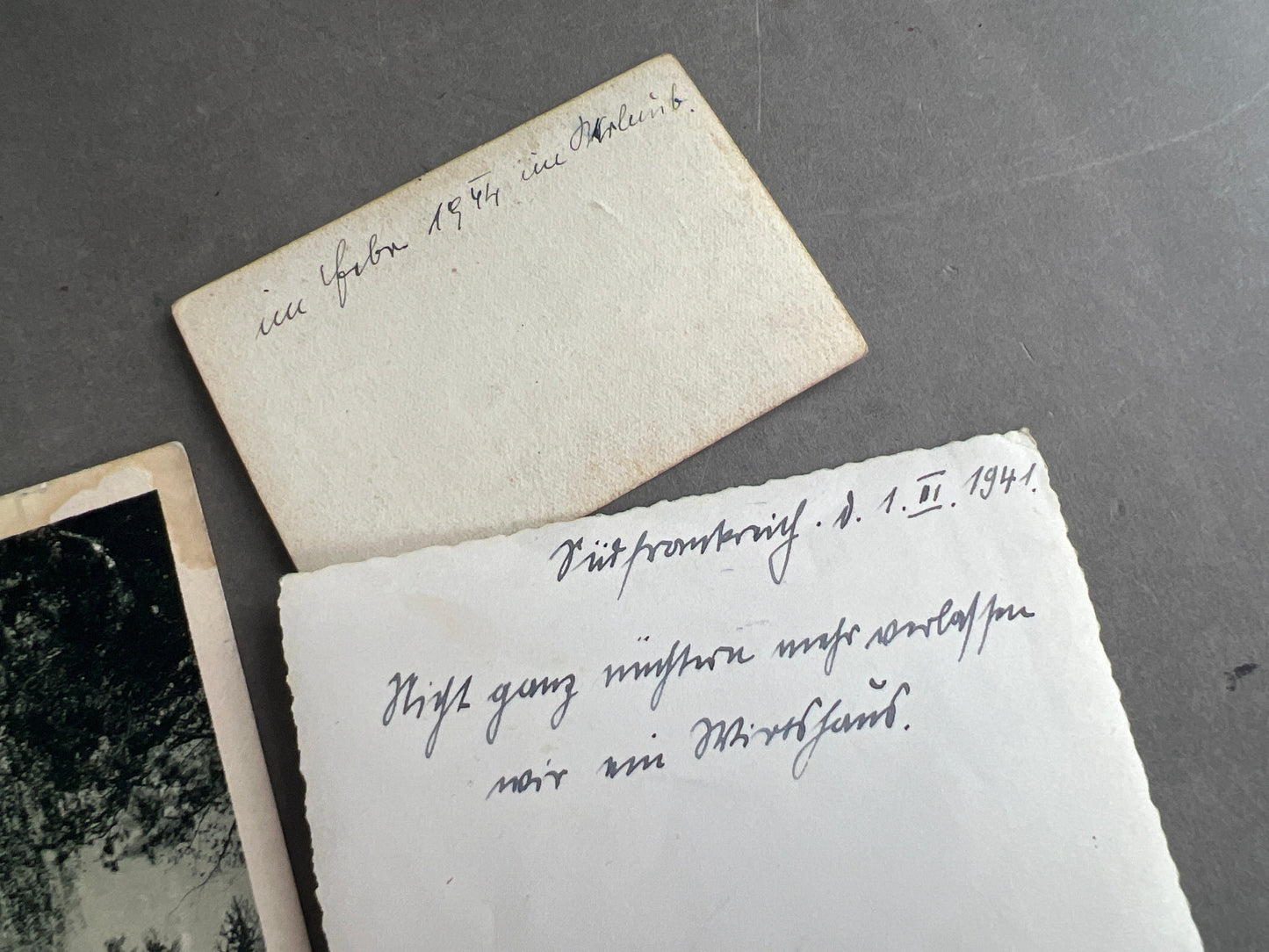 WW2 Tysk Waffen-SS Feldpost og 3 Waffen-SS Fotos. Original.