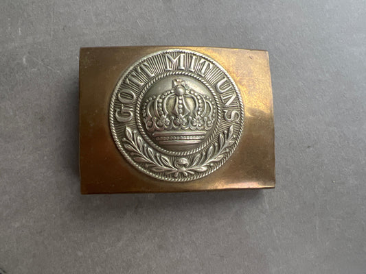WW1 Tysk "Gott Mit Uns" Bæltespænde. Original.