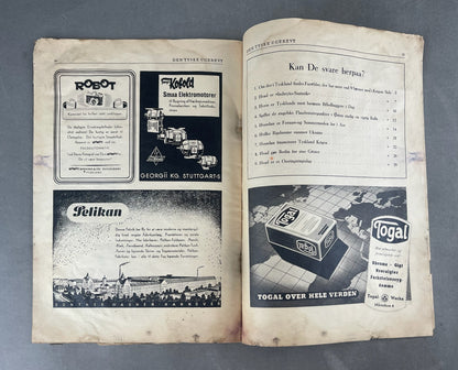 WW2 Dansk Nazistisk "Den Tyske Ugerevy" Blad. Original.