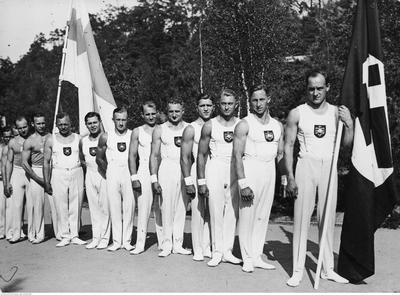 WW2 Tysk Olympiade 1936 Deltager Brystmærke. Sjælden! Original.