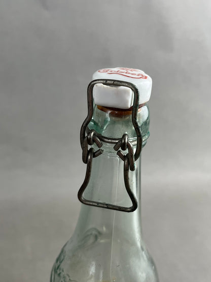 WW2 Dansk Carlsberg Flaske med Solhjul og etikette. Original.