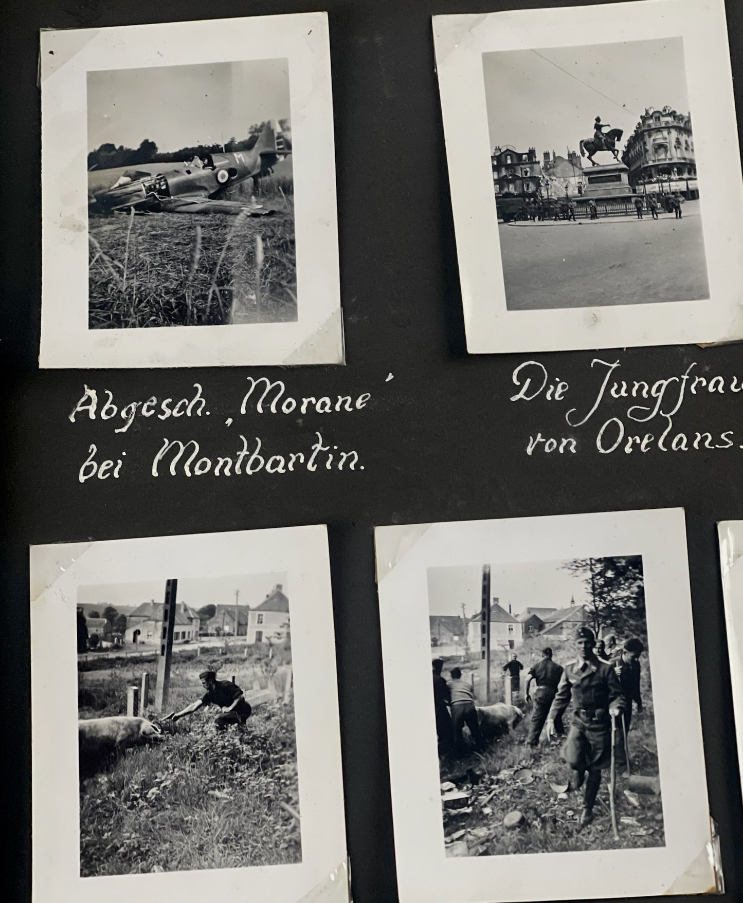 WW2 Tysk Wehrmacht Fotoalbum 1940'erne. MANGE(!) gode billeder fra felttoget i Frankrig. Original.