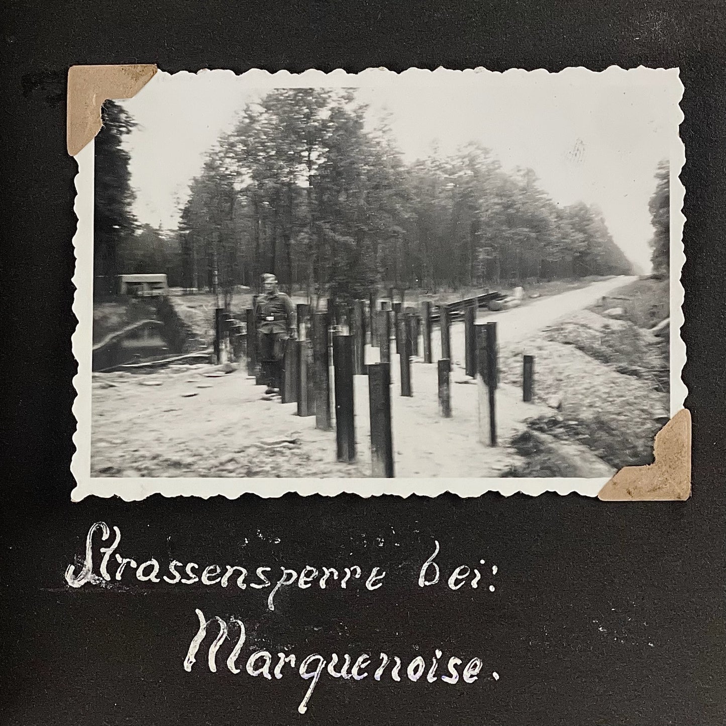 WW2 Tysk Wehrmacht Fotoalbum 1940'erne. MANGE(!) gode billeder fra felttoget i Frankrig. Original.